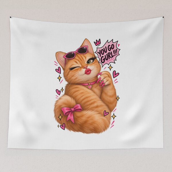 Item preview, SASSY CAT YOU GO GURL!!! designed and sold by RAIDXSTORE.