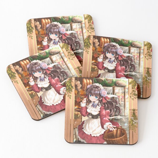 Item preview, Anime Market Girl | Handmade Bakery & Farmers Market | Cute Cottagecore Illustration designed and sold by GarnerSupplyCo.