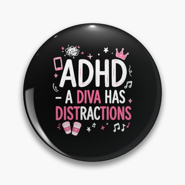 Item preview, ADHD Diva Fun Humorous Text Design designed and sold by cerima.