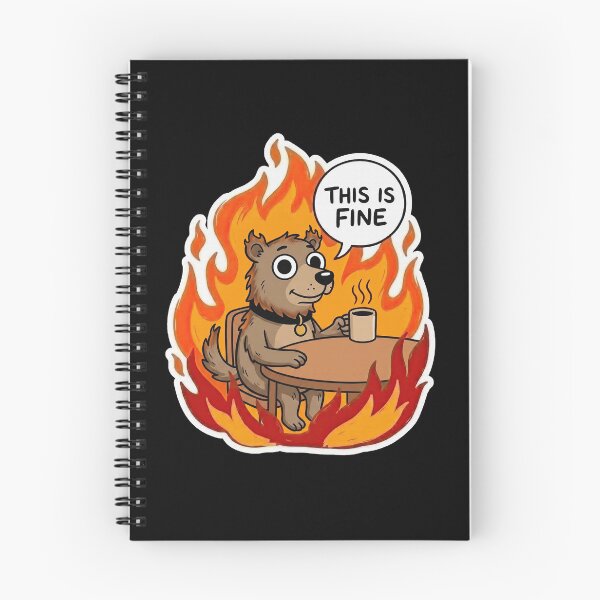 Item preview, Brown Bear Sitting in Roaring Fire designed and sold by Flying Doggo.