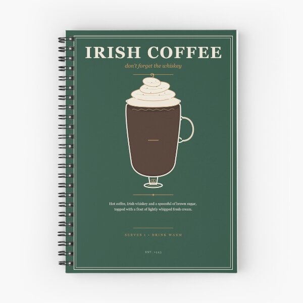 Item preview, Irish Coffee Poster designed and sold by BleedinDesign.