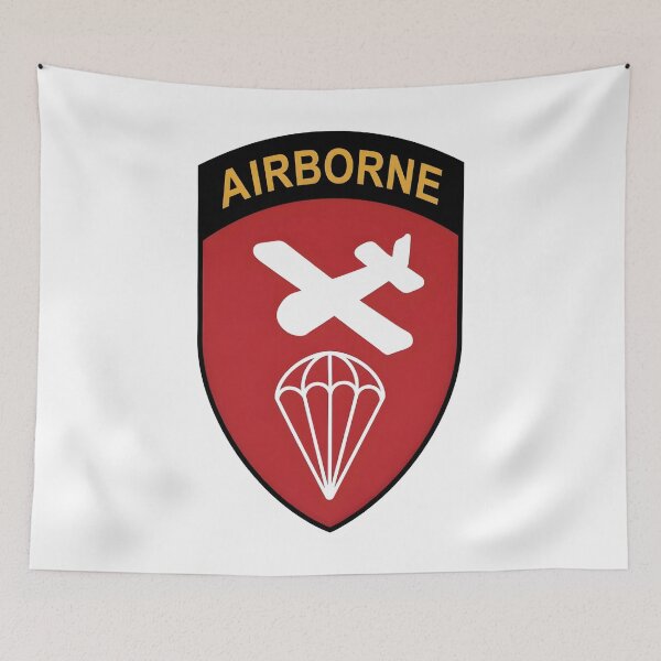 Item preview, US Army Airborne Command Glider and Parachute Shield Emblem designed and sold by CharlieDesings.