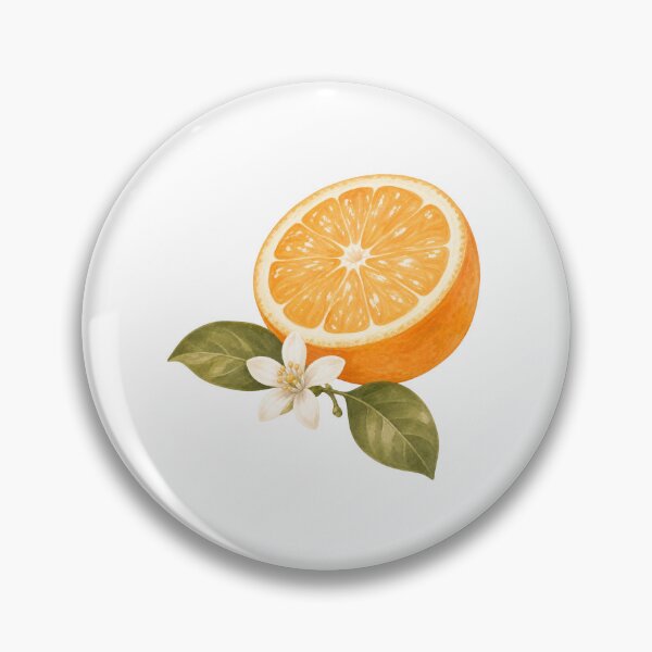 Item preview, Orange Flower Sprig Watercolor designed and sold by Brasovbit.