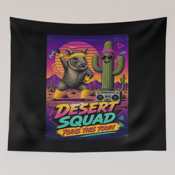 Item preview, Desert Squad – Javelina 80s Retro designed and sold by Art-Arcade6.