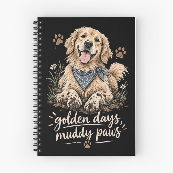 Item preview, Golden Days Muddy Paws Retriever designed and sold by tollaru.