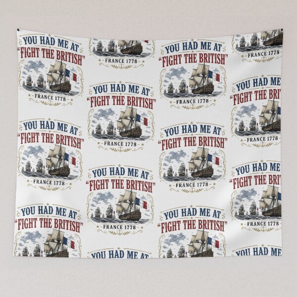 Item preview, You Had Me At Fight the British Quote designed and sold by cerima.