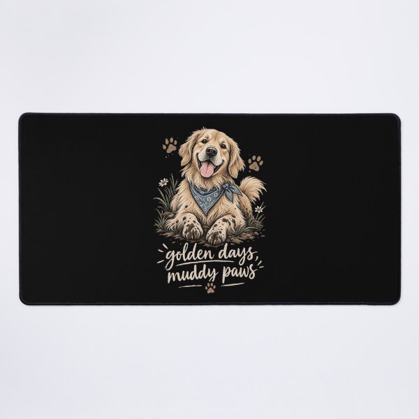Item preview, Golden Days Muddy Paws Retriever designed and sold by tollaru.
