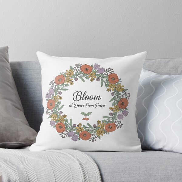 Item preview, Wildflower Mental Health Affirmation Botanical Wreath designed and sold by SAPURV.