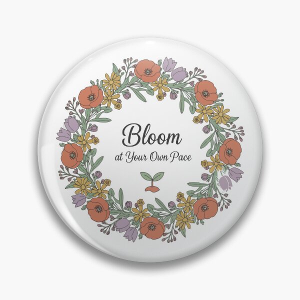 Item preview, Wildflower Mental Health Affirmation Botanical Wreath designed and sold by SAPURV.