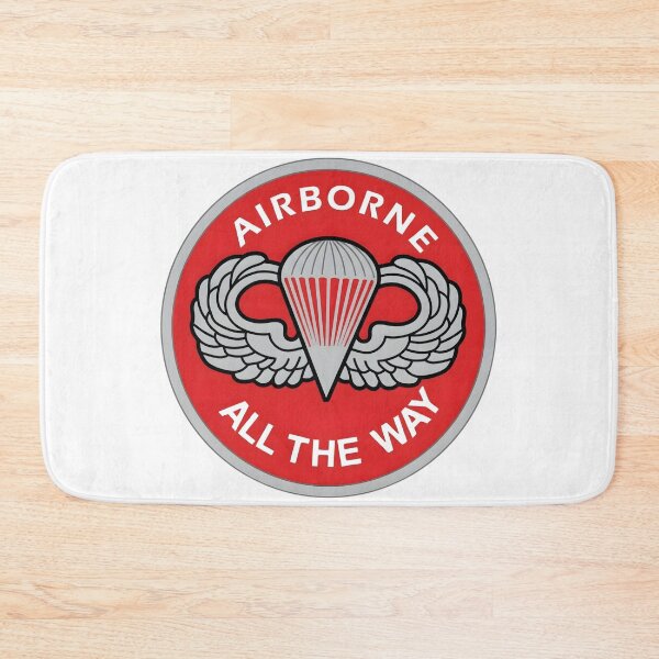 Item preview, US Army Parachutist Badge Airborne All The Way Red Roundel Emblem designed and sold by CharlieDesings.