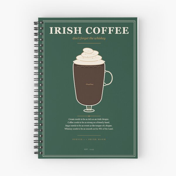 Item preview, Irish Coffee Poster designed and sold by BleedinDesign.