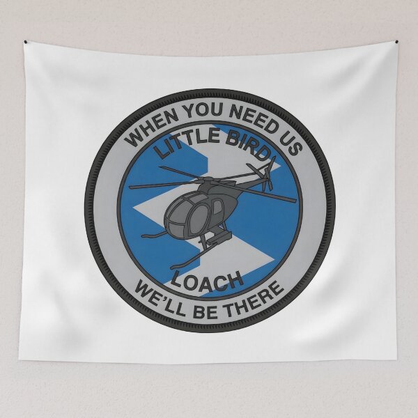 Item preview, US Army MH-6 AH-6 Little Bird Loach Helicopter Roundel Emblem designed and sold by CharlieDesings.