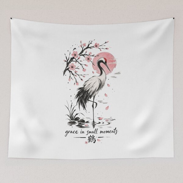 Item preview, Japanese Crane Grace In Small Moments designed and sold by tollaru.