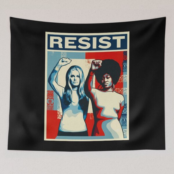 Item preview, Gloria Steinem and Dorothy Pitman Hughes RESIST Pop Art designed and sold by ByakuranRegan.
