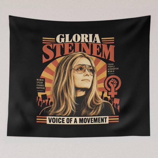 Item preview, Voice of a Movement - Gloria Steinem 70s Activist Poster designed and sold by ByakuranRegan.
