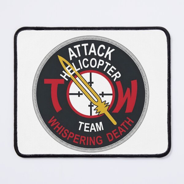 Item preview, US Army TOW Attack Helicopter Team Whispering Death Emblem designed and sold by CharlieDesings.