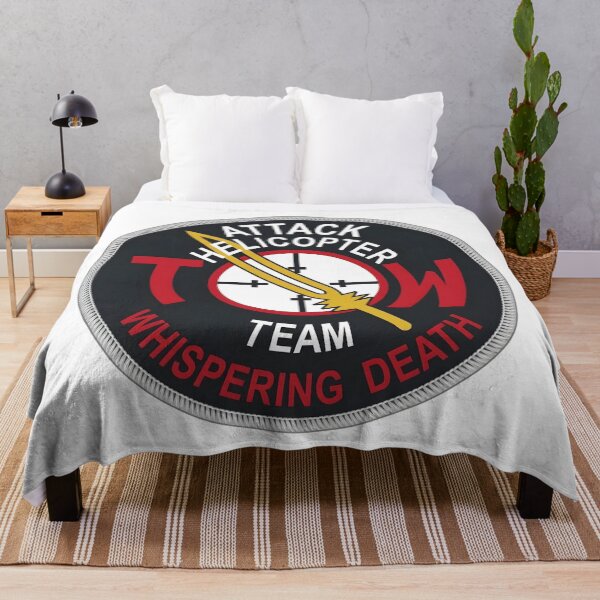 Item preview, US Army TOW Attack Helicopter Team Whispering Death Emblem designed and sold by CharlieDesings.