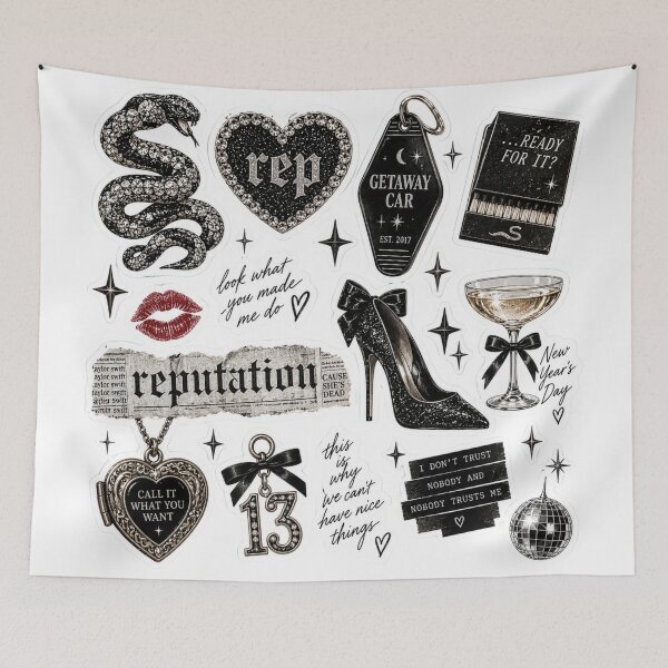 Item preview, Taylor Swift Reputation Era Sticker Pack designed and sold by taylorvinyls.