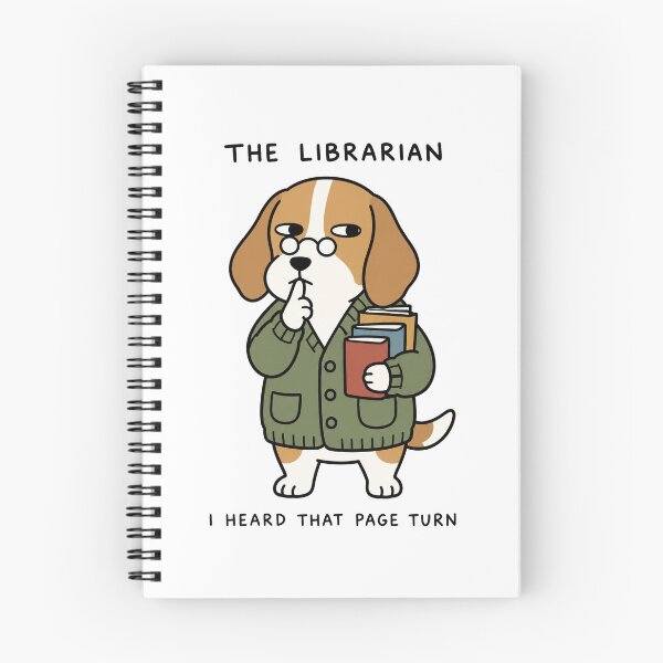 Item preview, The Librarian Beagle I Heard That Page Turn designed and sold by SayMaria.