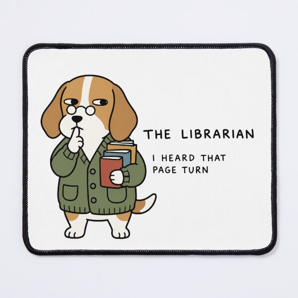 Item preview, The Librarian Beagle I Heard That Page Turn designed and sold by SayMaria.