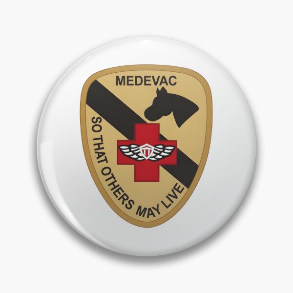 Item preview, US Army 1st Cavalry Division Medevac So That Others May Live Shield Emblem designed and sold by CharlieDesings.