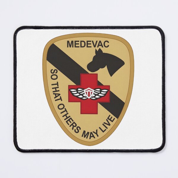 Item preview, US Army 1st Cavalry Division Medevac So That Others May Live Shield Emblem designed and sold by CharlieDesings.