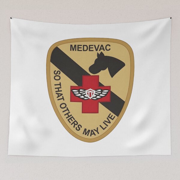 Item preview, US Army 1st Cavalry Division Medevac So That Others May Live Shield Emblem designed and sold by CharlieDesings.