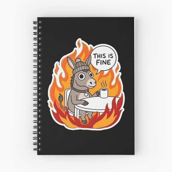 Item preview, Beanie Donkey Sips Brew in Flames designed and sold by Flying Doggo.