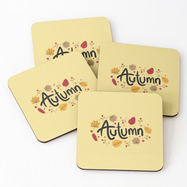 Item preview, Autumn Lettering with Fall Leaves Wreath designed and sold by SolutionsArt.
