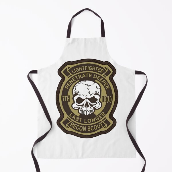 Item preview, US Army 7th Infantry Division Lightfighter Recon Scout Skull Emblem designed and sold by CharlieDesings.