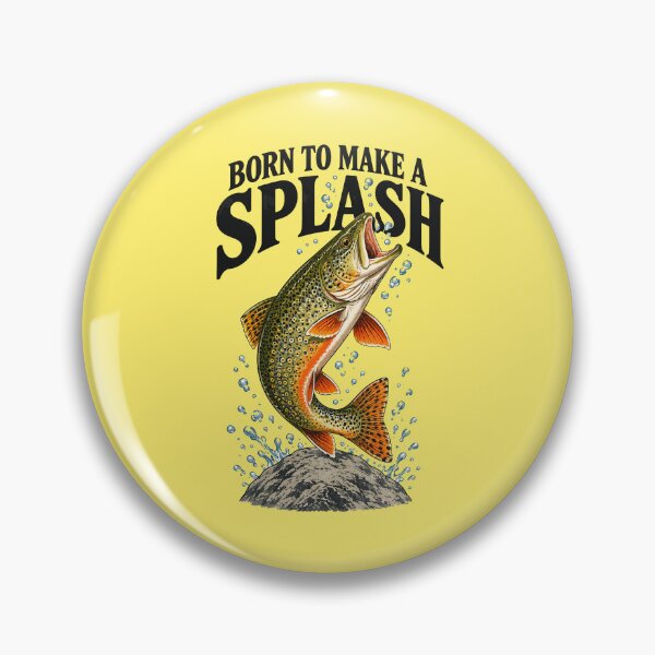 Item preview, MI Brook Trout Fish Design Make a Splash designed and sold by taiche.