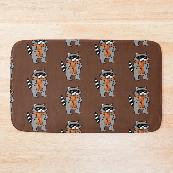Item preview, Fall Season Raccoon Wearing Scarf designed and sold by ellenhenry.