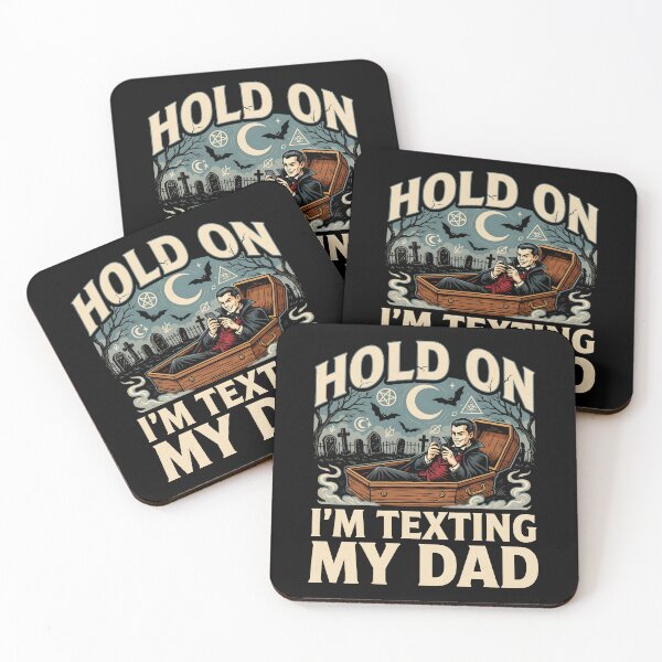 Item preview, Hold On I’m Texting My Dad Dark Halloween Humor designed and sold by Redgiant87x.