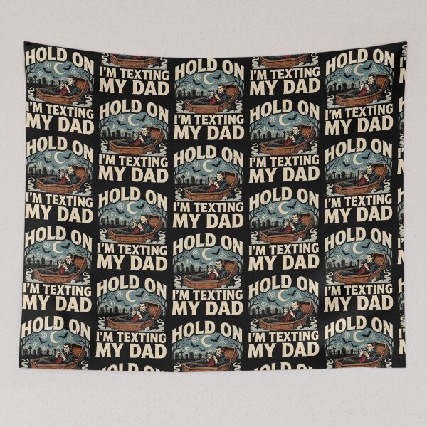 Item preview, Hold On I’m Texting My Dad Dark Halloween Humor designed and sold by Redgiant87x.