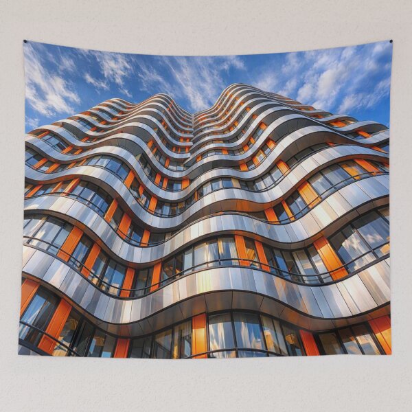 Item preview, The facade appears as a flowing movement of metal and glass. designed and sold by Sigtrix.