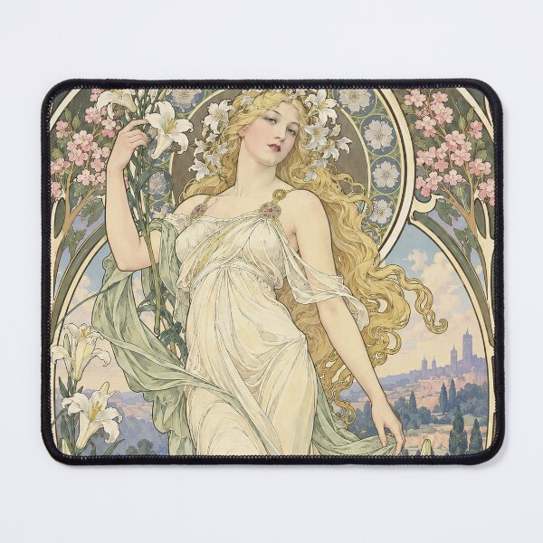 Item preview, Alphonse Mucha Spring 1898 designed and sold by maniacfitness.