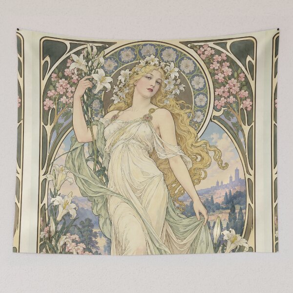 Item preview, Alphonse Mucha Spring 1898 designed and sold by maniacfitness.