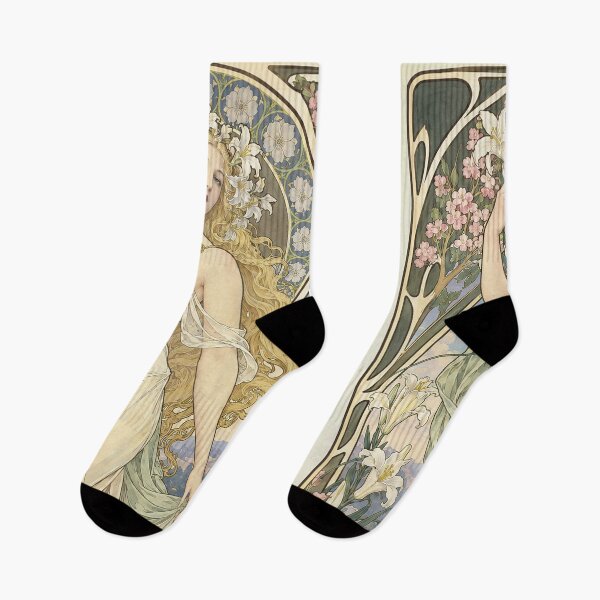 Item preview, Alphonse Mucha Spring 1898 designed and sold by maniacfitness.