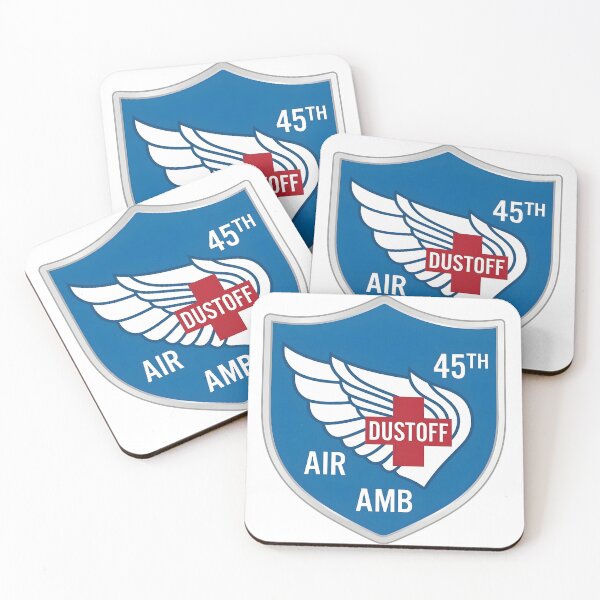 Item preview, US Army 45th Medical Company Air Ambulance Dustoff Shield Emblem designed and sold by CharlieDesings.