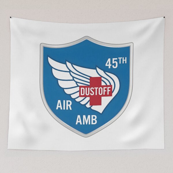 Item preview, US Army 45th Medical Company Air Ambulance Dustoff Shield Emblem designed and sold by CharlieDesings.