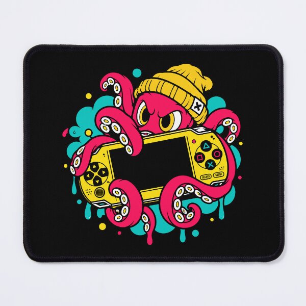 Item preview, Retro Gamer Octopus Handheld Gaming Pop Art designed and sold by Leeded.