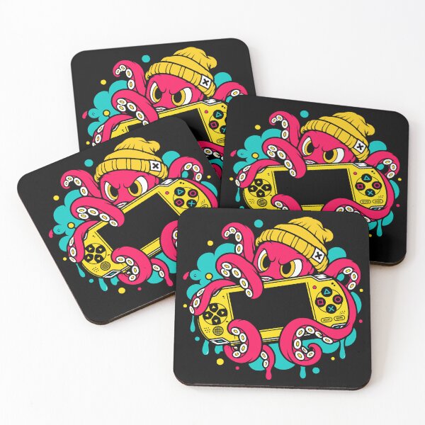 Item preview, Retro Gamer Octopus Handheld Gaming Pop Art designed and sold by Leeded.