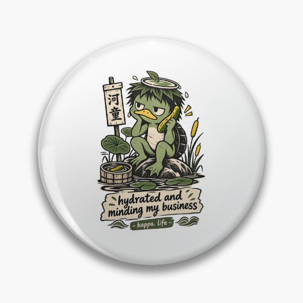 Item preview, Japanese Kappa Hydrated and Minding My Business designed and sold by tollaru.