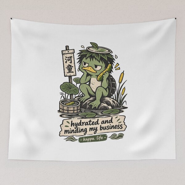 Item preview, Japanese Kappa Hydrated and Minding My Business designed and sold by tollaru.