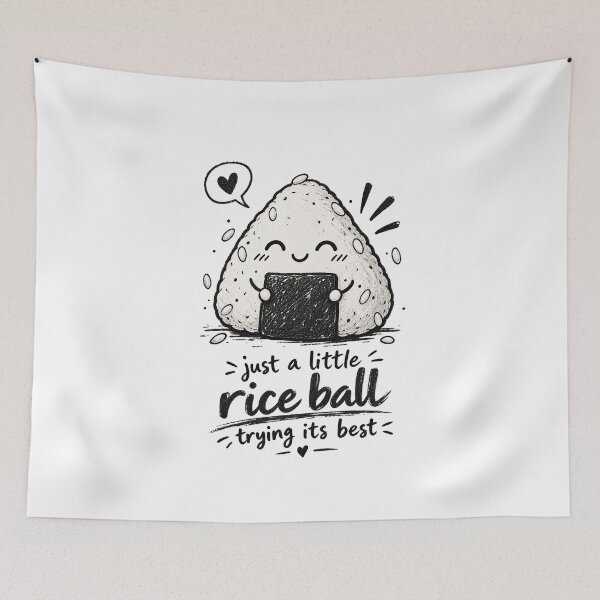 Item preview, Just A Little Onigiri Trying Its Best designed and sold by tollaru.