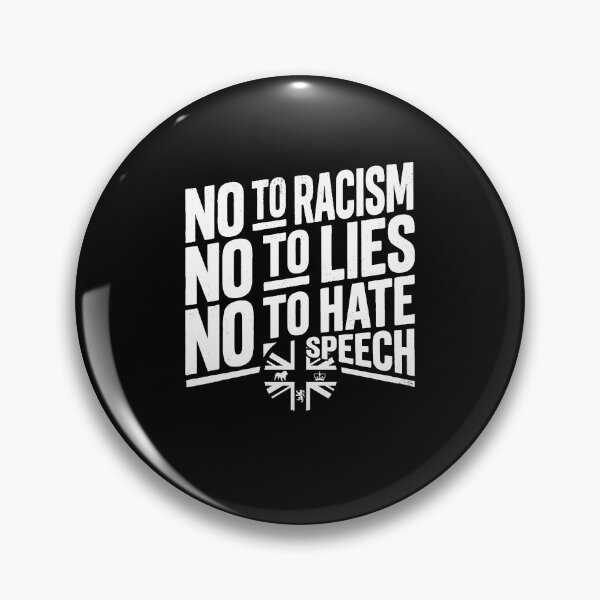 Item preview, No To Racism No To Lies No To Hate Speech UK Flag designed and sold by OddPopARt.