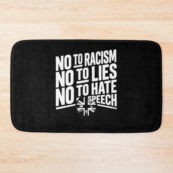 Item preview, No To Racism No To Lies No To Hate Speech UK Flag designed and sold by OddPopARt.