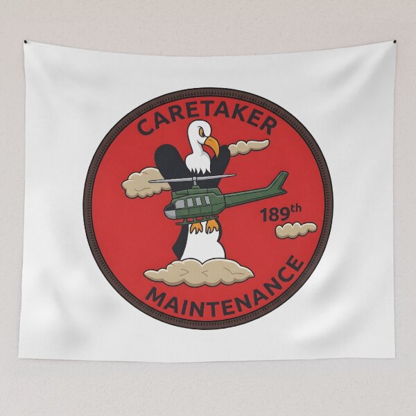 Item preview, US Army 189th Maintenance Company Caretaker Huey Emblem designed and sold by CharlieDesings.