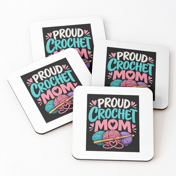 Item preview, Proud Crochet Mom – Crochet Lover Yarn & Hook Design designed and sold by MalickaArt.