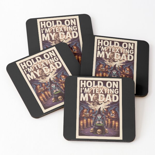 Item preview, Hold On I’m Texting My Dad Spooky Occult Humor designed and sold by Redgiant87x.